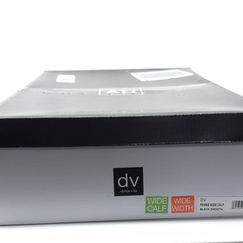 DV Dolce Vita Pennie Wide Calf Knee High Boots Black Faux Leather 5.5W - Picture 12 of 12